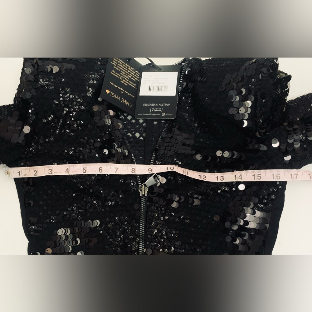 2X “HOST PICK” Zhivago Sequined Mesh Jumpsuit - Picture 14 of 16